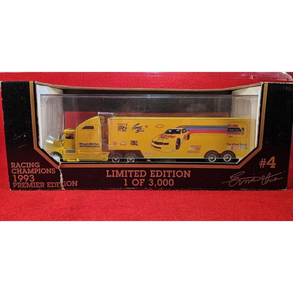 ERNIE IRVAN #4 NASCAR TRANSPORTER 1993 PREMIER LIMITED EDITION 1 OF 3,000 (H32) - Picture 2 of 9